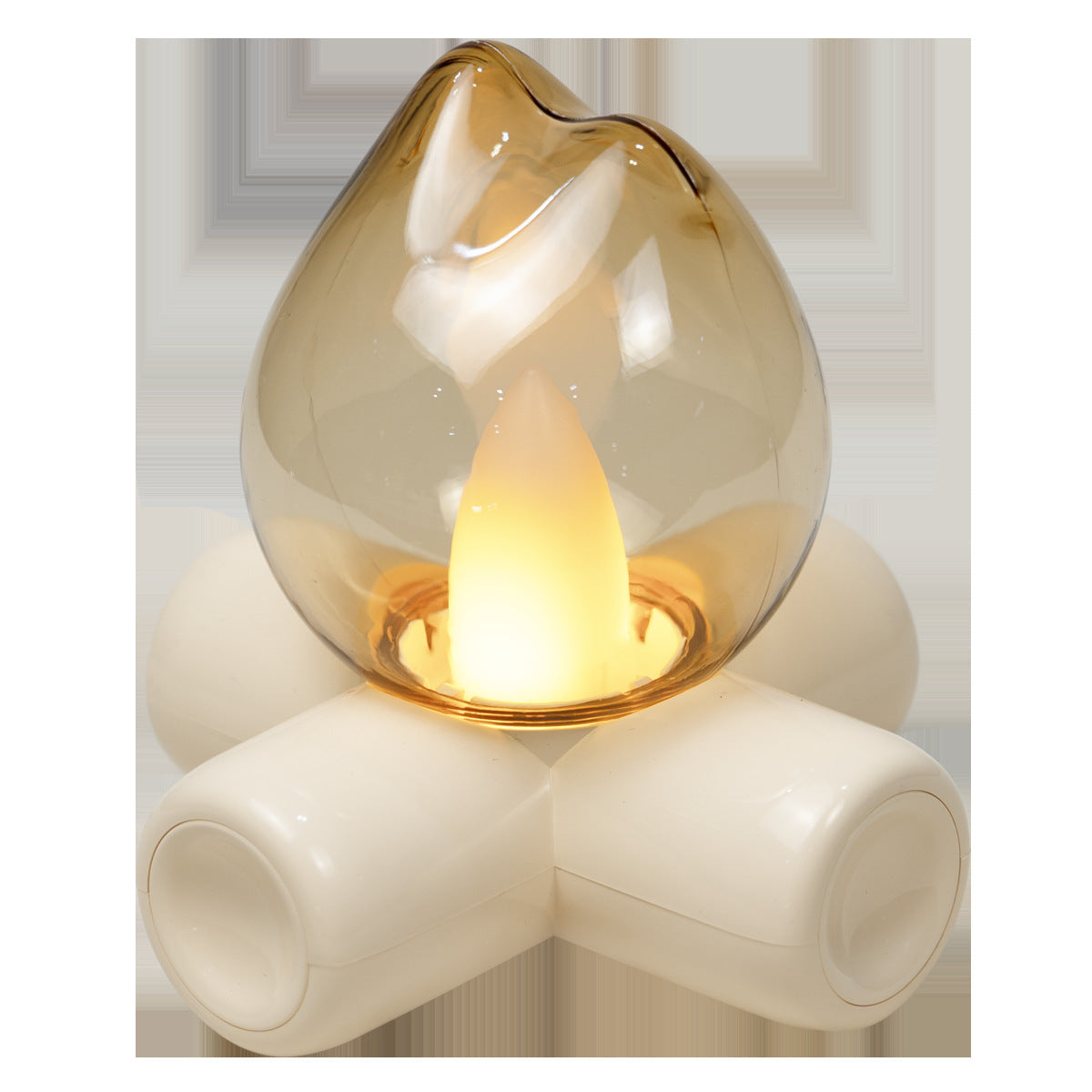 Halloween Flame Glow Lamp – Spooky Glass Light