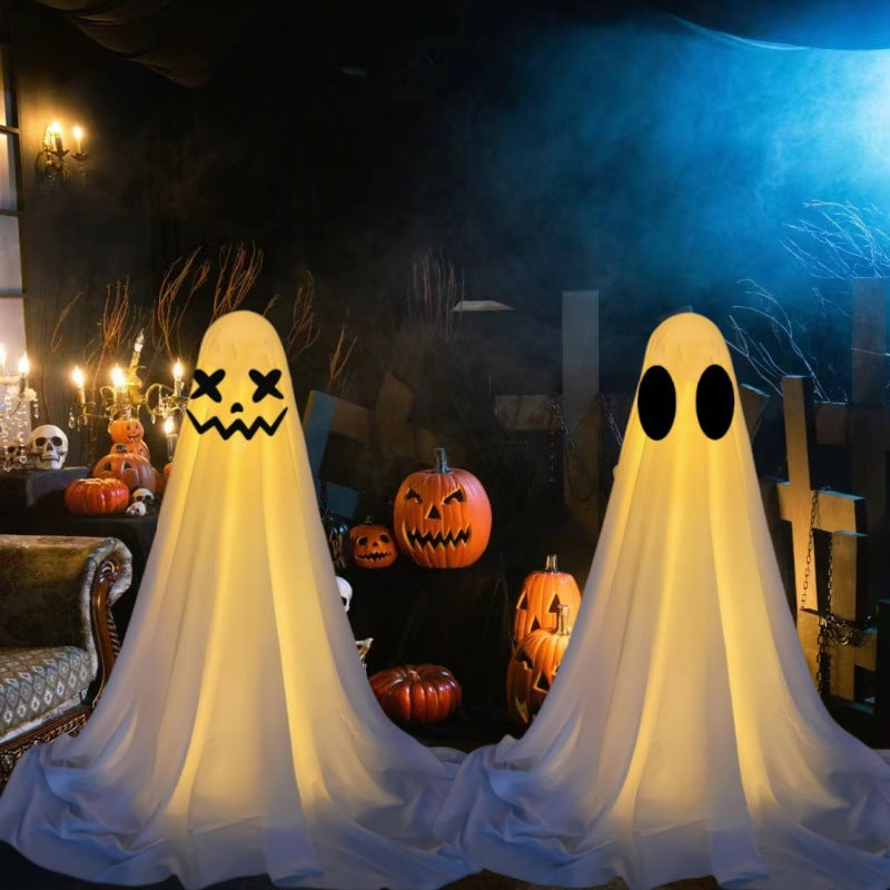 Halloween Glowing Ghost Decorations – LED Spooky Spirits