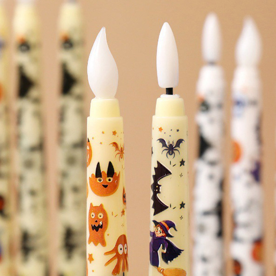 Halloween LED Taper Candles – Flameless Decorative Lights