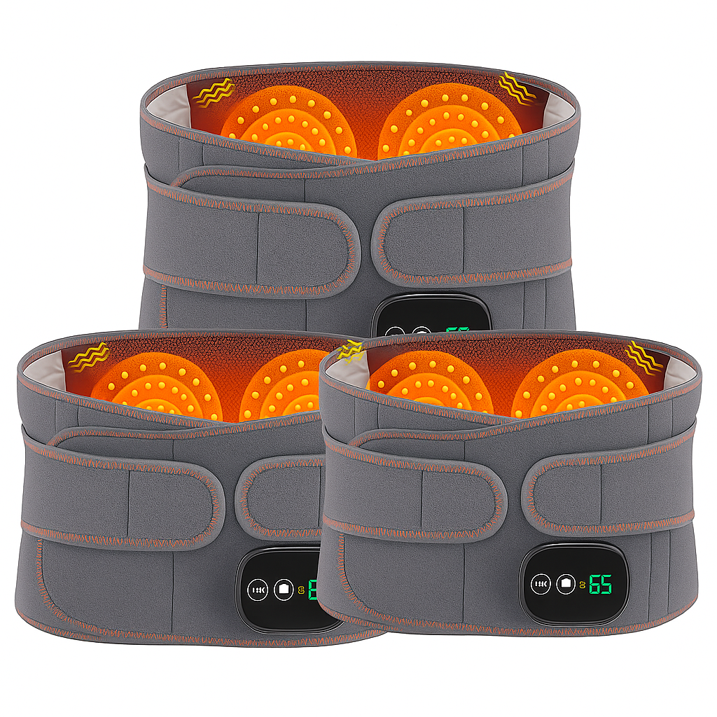 TermoReliever™ Elektriskt Värmebälte med Massage för Ryggsmärta & Spänningar