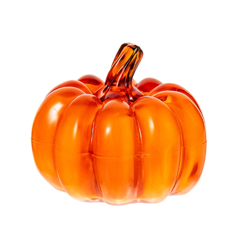 Halloween Glass Pumpkin Decoration