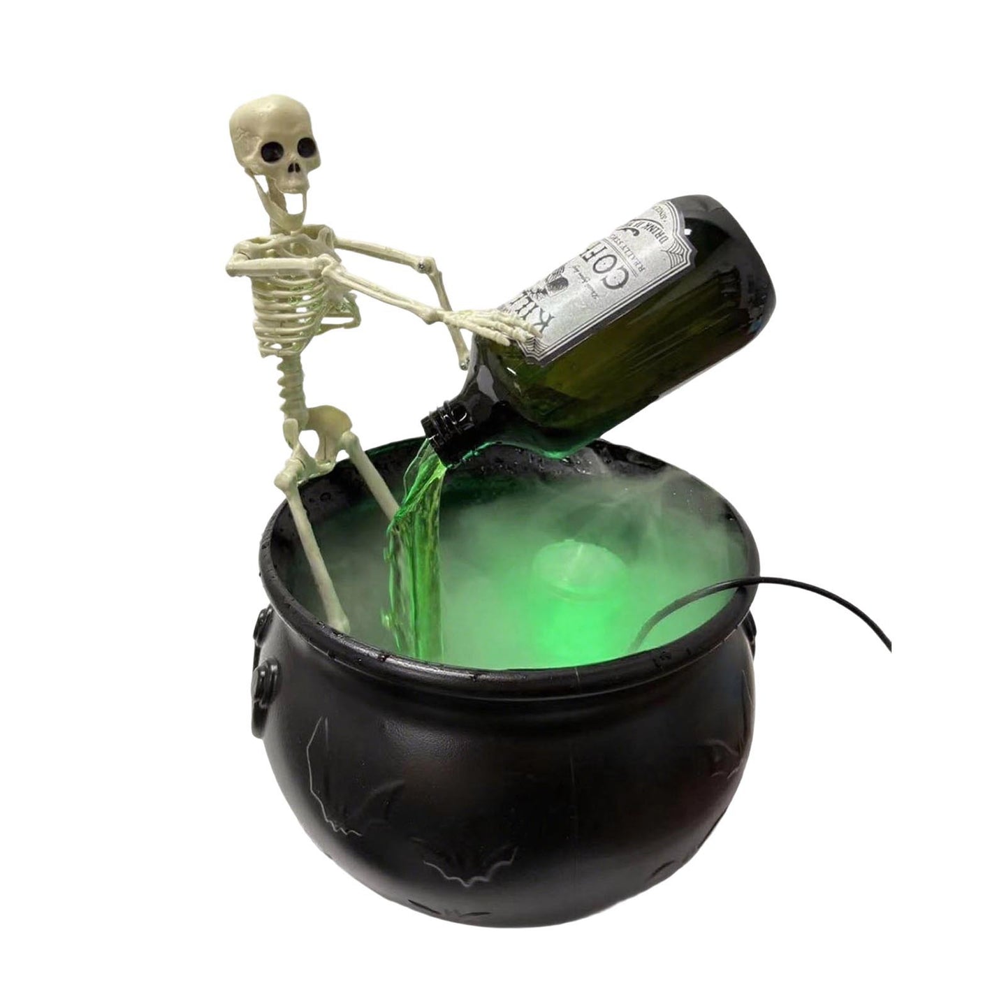 Halloween Skeleton Cauldron Fog Maker – Spooky Party Decoration