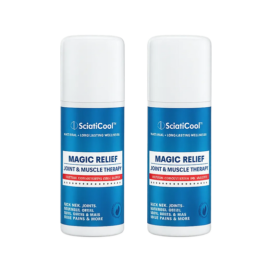 Smärtfri rörelse med SciatiCool™ Magic Relief – naturlig punktbehandling för muskler och leder utan kladd