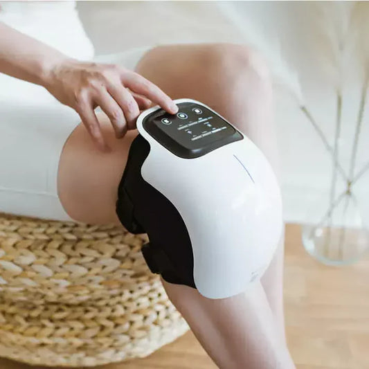 Knemassasjer med varme og vibrasjon for smertefri bevegelse