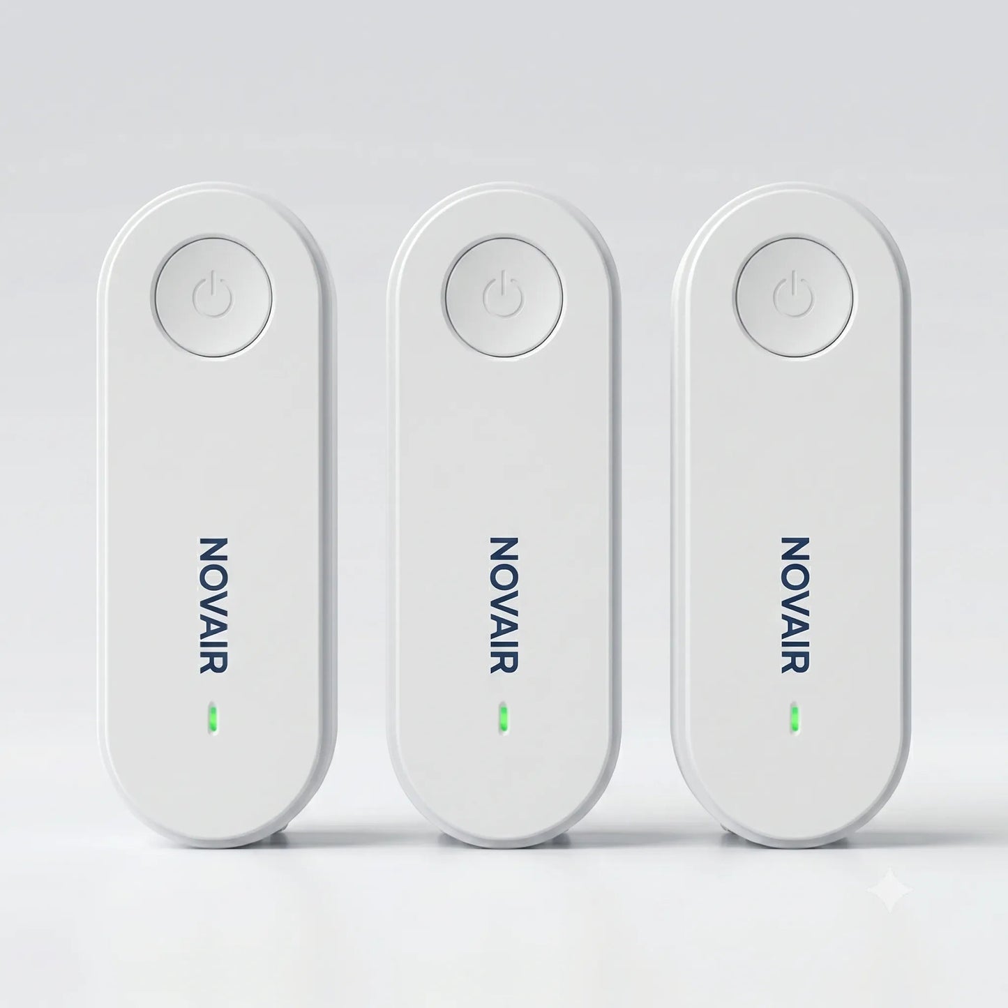 Novair™ Jonisk Luftrenare – Filterfri & Tyst | Mot Damm, Allergener, Rök & Lukt KVALIO