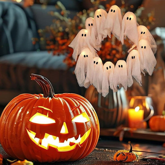 Halloween spøkelses-kranslys