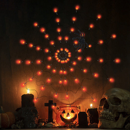 Halloween Spindelvev Lys