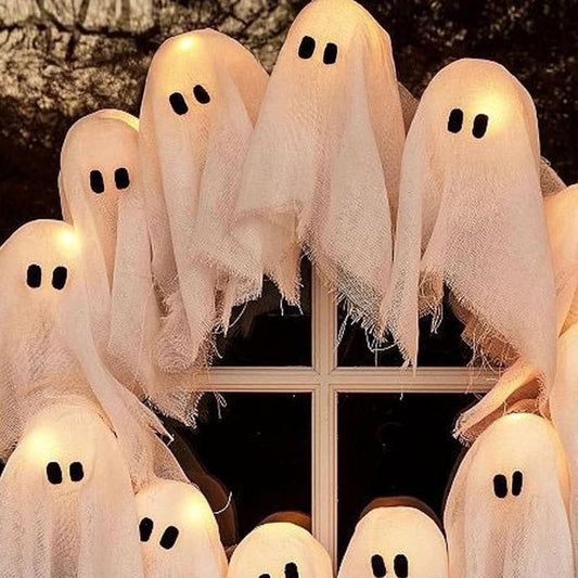 Halloween spøkelses-kranslys