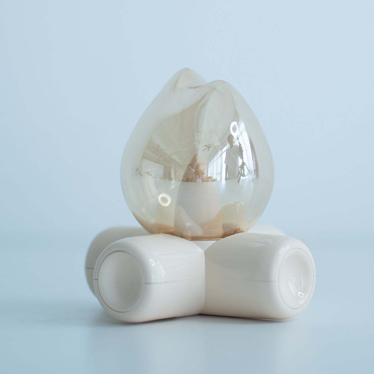 Halloween Flame Glow Lamp – Spooky Glass Light