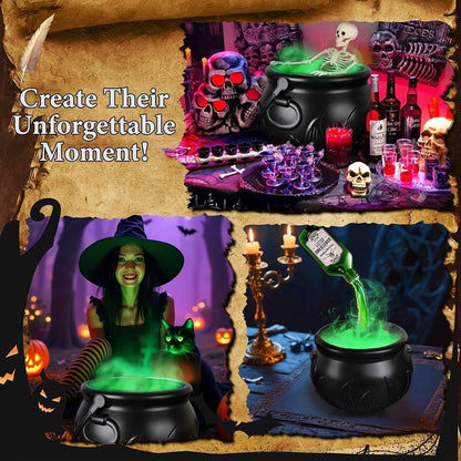 Halloween Skeleton Cauldron Fog Maker – Spooky Party Decoration