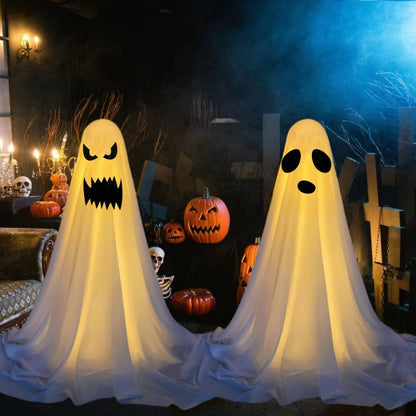 Halloween Glowing Ghost Decorations – LED Spooky Spirits
