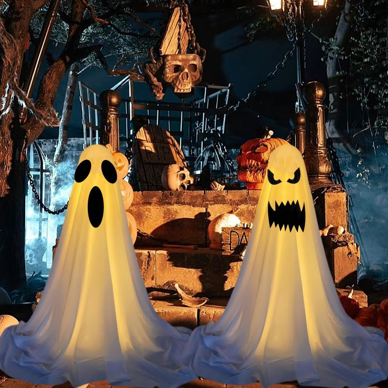 Halloween Glowing Ghost Decorations – LED Spooky Spirits
