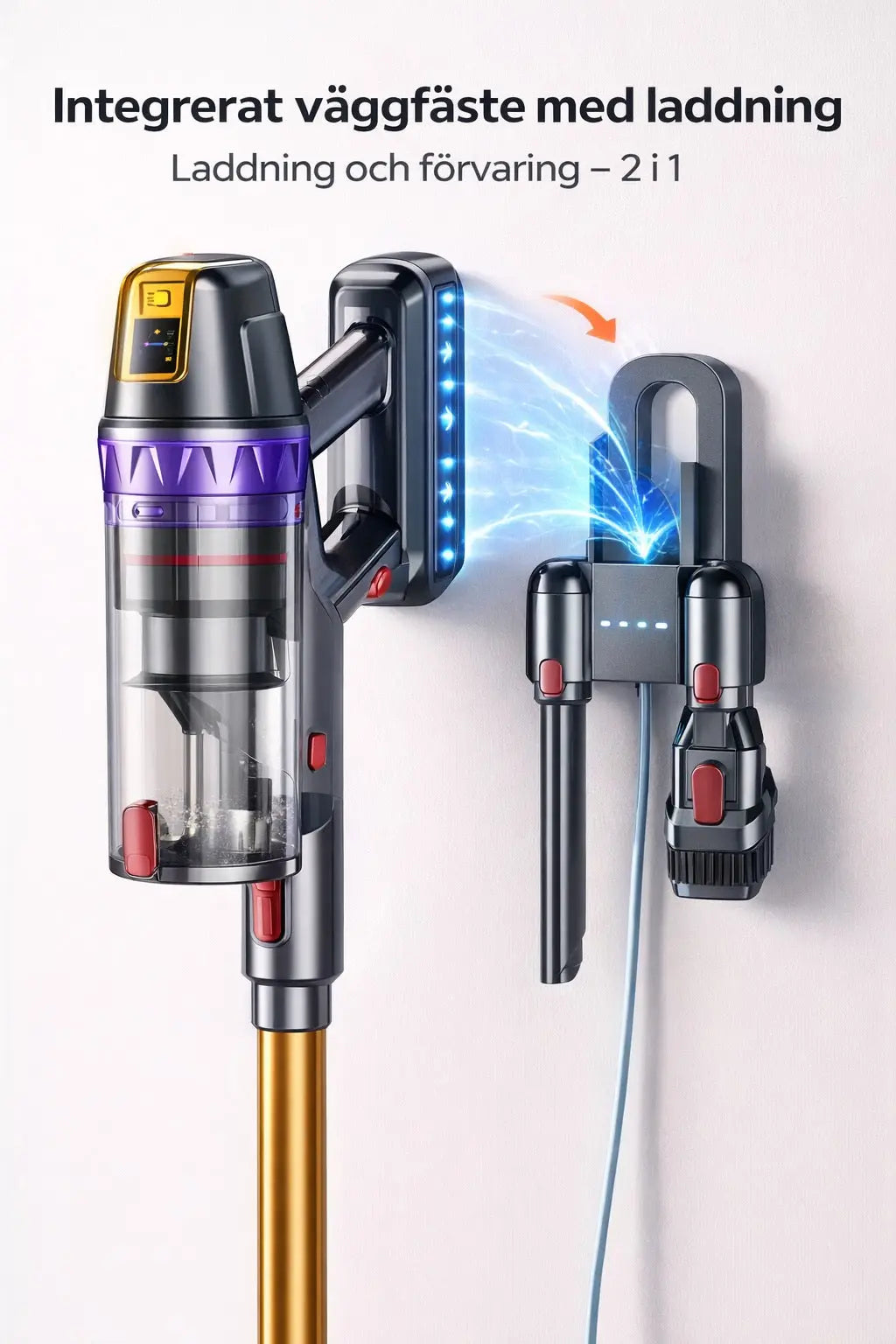 Trådlös Kraftfull Dammsugare KVALIO