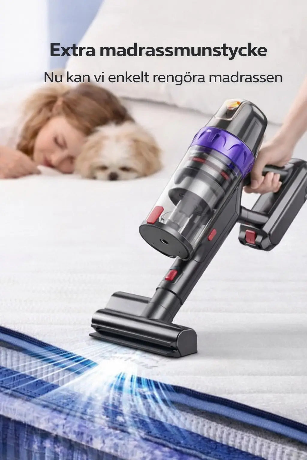 TRDLS™ Sladdlös Kraftfull Dammsugare – 65 kPa Sugkraft – KVALIO
