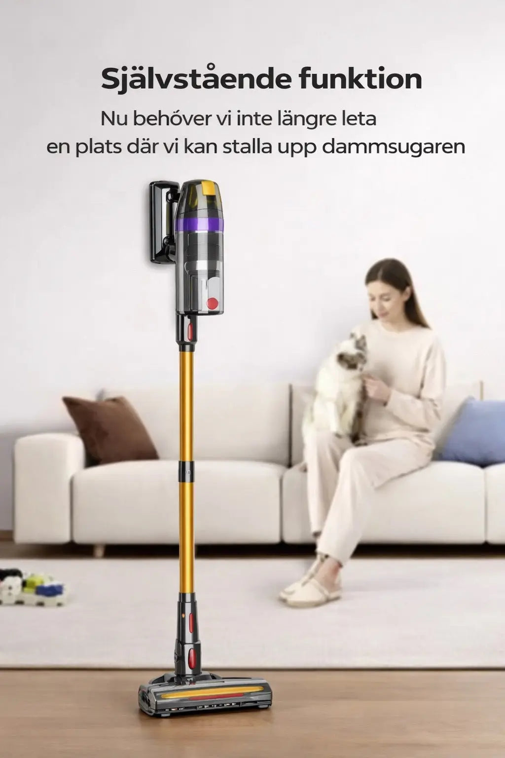 TRDLS™ Sladdlös Kraftfull Dammsugare – 65 kPa Sugkraft – KVALIO