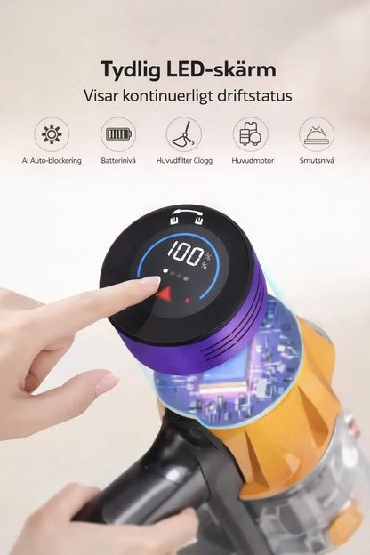 Trådlös Kraftfull Dammsugare KVALIO