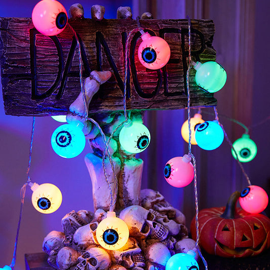 Halloween lysslynge – Gresskar, spøkelse, flaggermus, øye & lønneblad-designs