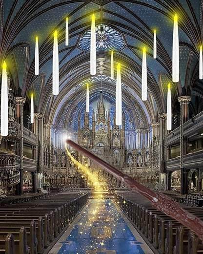 Flameless Candles with Magic Wand Remote