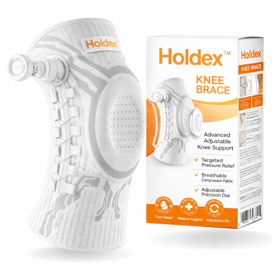 Holdex™ knästöd – Justerbart knästöd för stabilitet och smärtlindring KVALIO