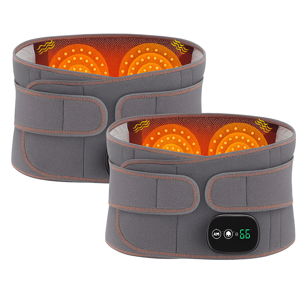 TermoReliever™ Elektriskt Värmebälte med Massage för Ryggsmärta & Spänningar