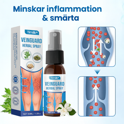 Timilk VeinGuard Herbal Spray – naturlig behandling för venenhälsa