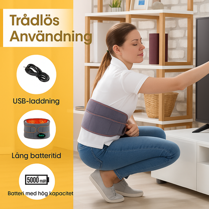 TermoReliever™ Elektriskt Värmebälte med Massage för Ryggsmärta & Spänningar