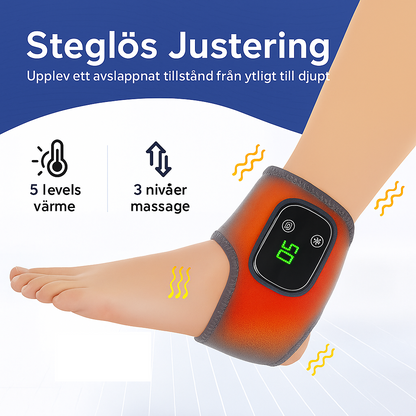 Uppladdningsbar elektrisk fotledsmassör med 3 intensitetslägen för massage