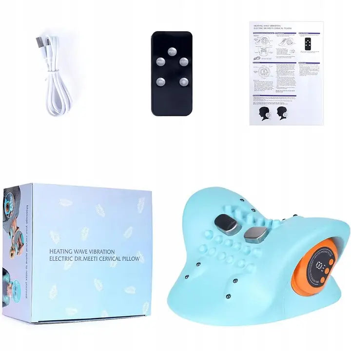 Neckline® Shiatsu Massagekudde EMS – Djup avslappning & värme KVALIO