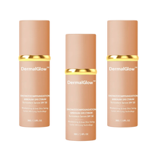 Närbild på jämn hud med DermalGlow – lätt täckning utan foundation