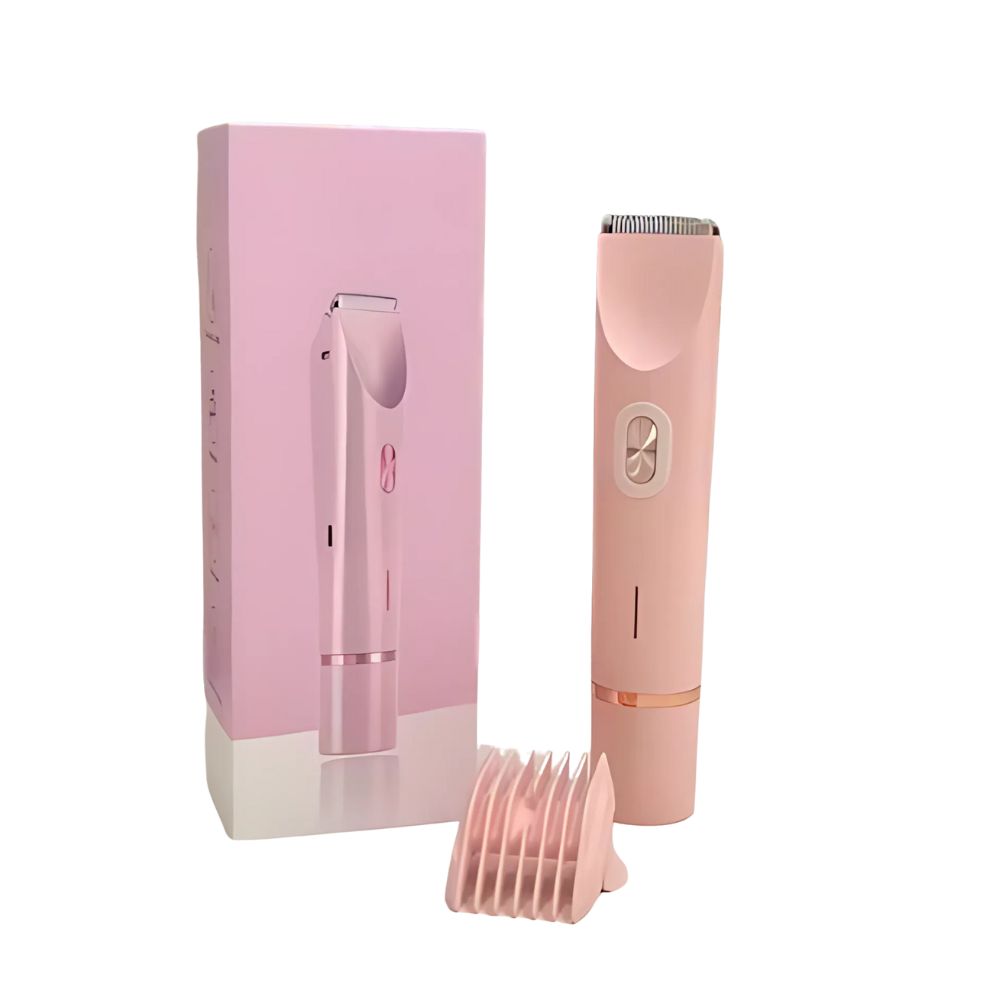 Elektrisk rakapparat för kvinnor – 2-i-1 trimmer för ansikte, kropp och bikinilinje