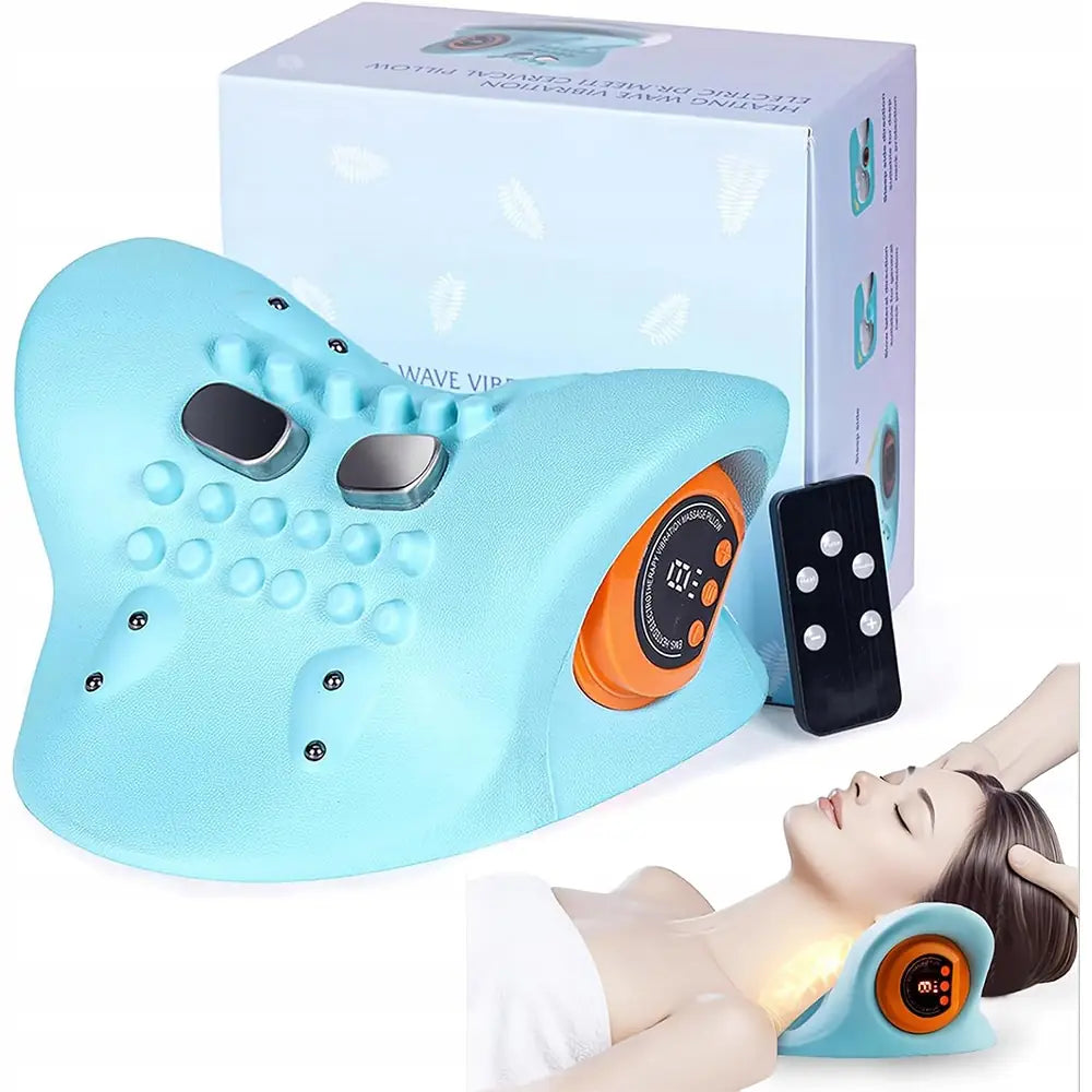 Neckline® Shiatsu Massagekudde EMS – Djup avslappning & värme KVALIO