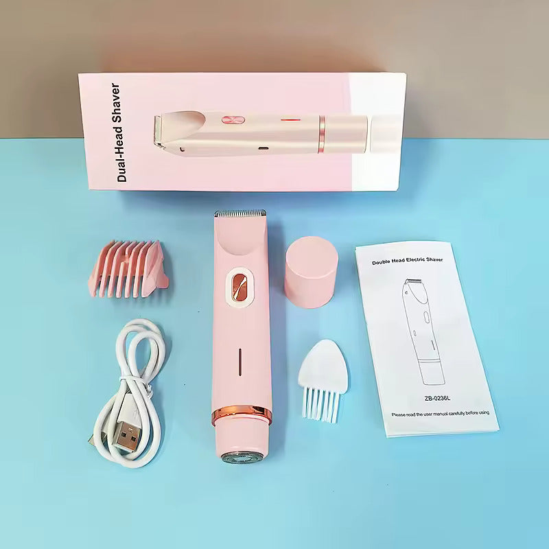 Skonsam elektrisk hårborttagning med avtagbart rakhuvud – lätt att rengöra