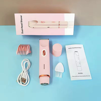 Skonsam elektrisk hårborttagning med avtagbart rakhuvud – lätt att rengöra