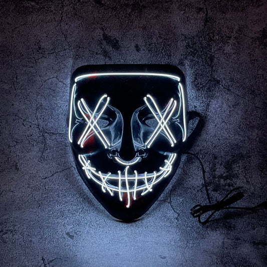 LED Purge Mask – Lysende skrekkmaske for Halloween