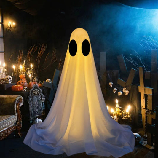 Halloween lysende spøkelsesdekorasjoner – LED-skumle ånder