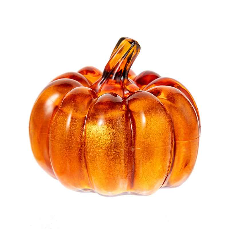 Halloween Glass Pumpkin Decoration
