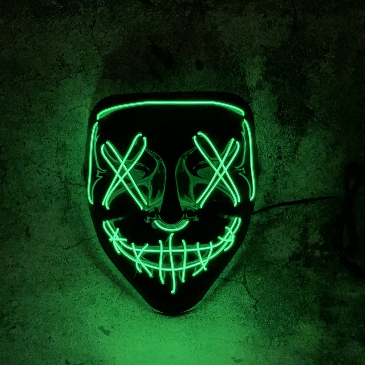 LED Purge Mask – Halloween Glowing Scary Mask