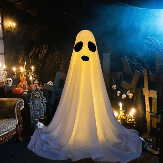 Halloween lysende spøkelsesdekorasjoner – LED-skumle ånder