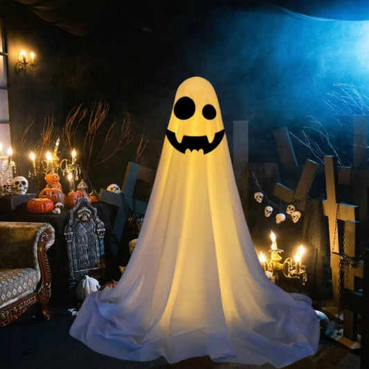 Halloween lysende spøkelsesdekorasjoner – LED-skumle ånder