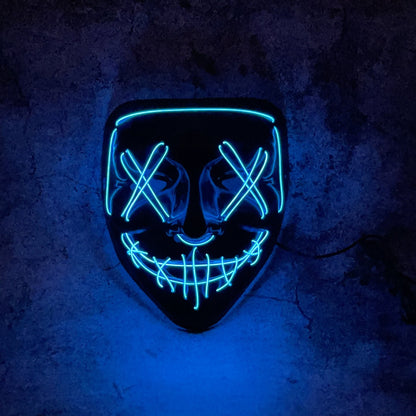 LED Purge Mask – Halloween Glowing Scary Mask