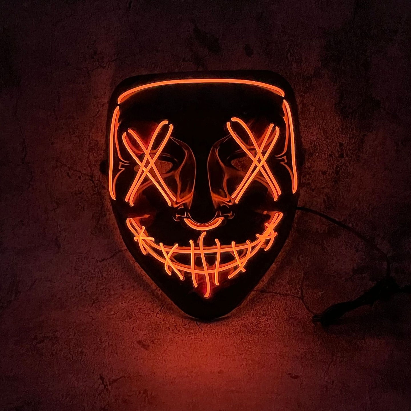 LED Purge Mask – Halloween Glowing Scary Mask