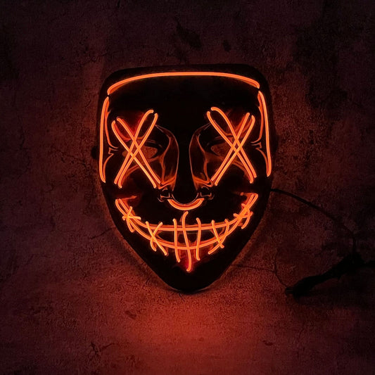 LED Purge Mask – Lysende skrekkmaske for Halloween