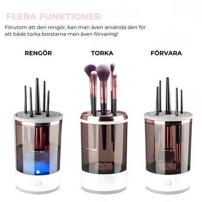 Rengörarens tre funktioner: rengöra, torka, förvara