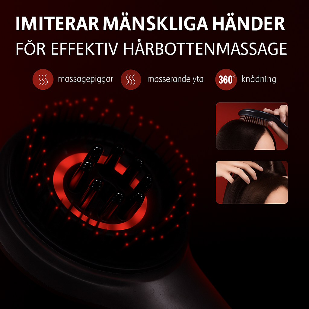 Massagekammens vibrationsfunktion i närbild