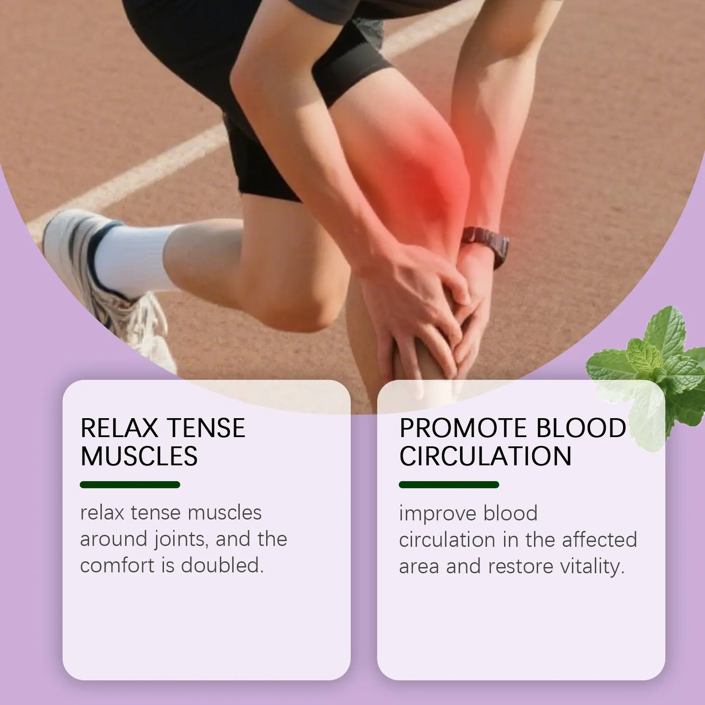 JointRelief Roller for lindring av knesmerter og stivhet