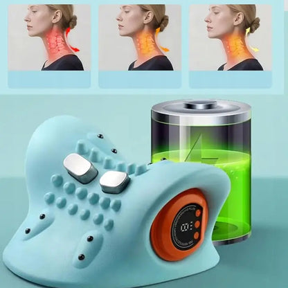 Neckline nackmassage med batteriindikator