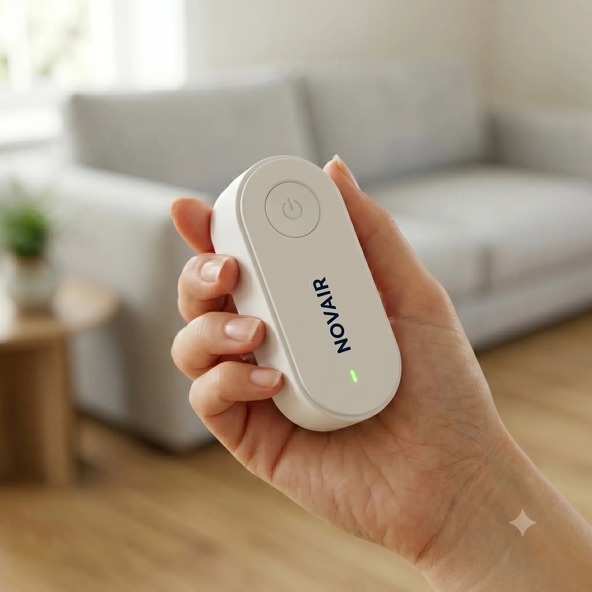 Novair™ Jonisk Luftrenare – Filterfri & Tyst | Mot Damm, Allergener, Rök & Lukt KVALIO