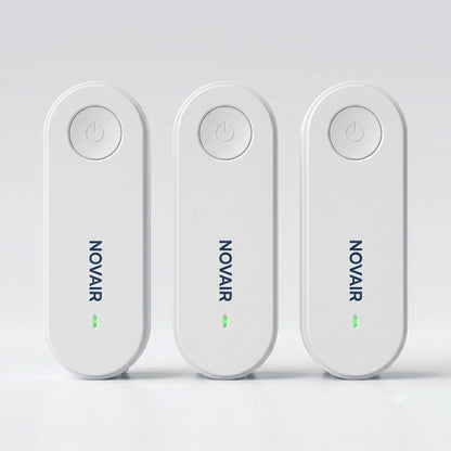 Novair™ Jonisk Luftrenare – Filterfri & Tyst | Mot Damm, Allergener, Rök & Lukt KVALIO