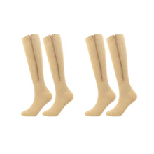 PureStep kompressionsstrumpor i beige, två par