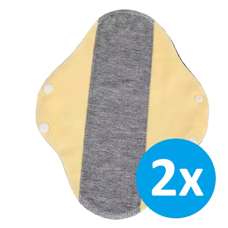 UraBind inkontinensbinda i gult, 2-pack